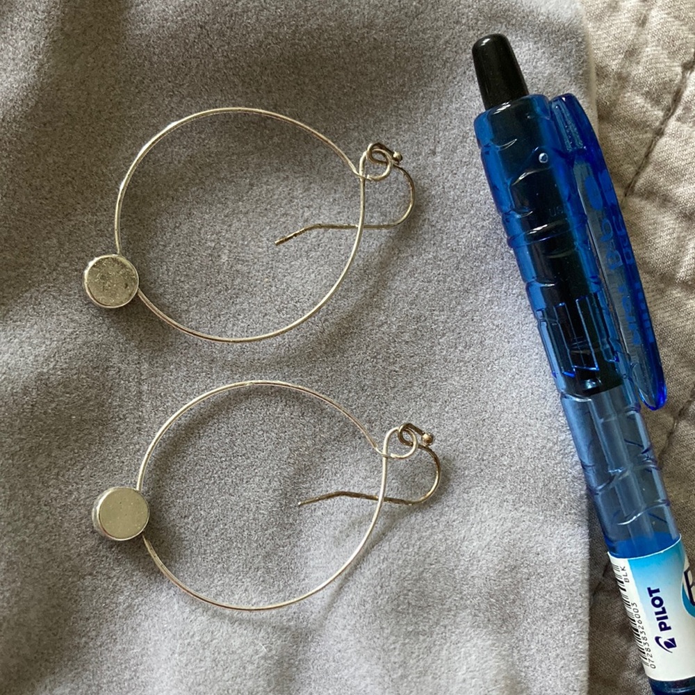 sterling silver earrings- hoops, loops, and post swoops- sold in pairs